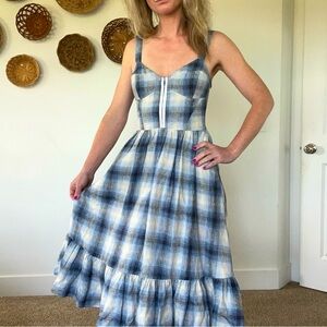 Reformation Dolci Dress || Shadow Plaid